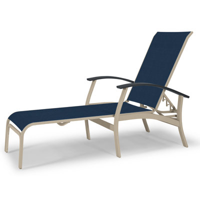 Askar Outdoor Rust-Resistant Metal Chaise Lounge