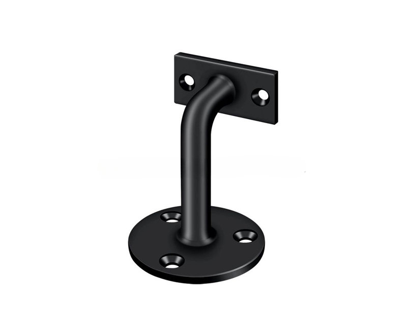 6A5C883FC8F24041AC78BA11A313C5EB Handrail Brackets, 3" Projection in Paint Black, Paint Black