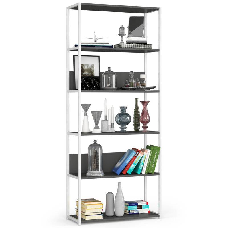 Shavonya 192 cm H Bookcase, (6 Shelves) 192cm H x 80cm W x 32cm D