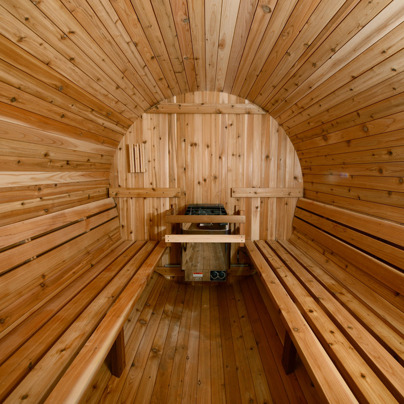 Almost Heaven Saunas Huntington 6 - Person Traditional Steam Sauna in Cedar, No Window