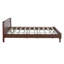 LIT EN GRAND BOIS PINE, GRAND ET STABLE, PAS DE BOÎTE À RESSORTS NÉCESSAIRE, COULEUR NOYER FONCÉ-1368346566-1368346564