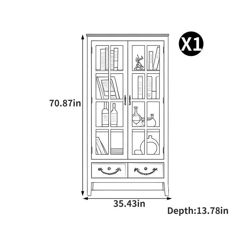 Bibliothèque luxueuse de style français