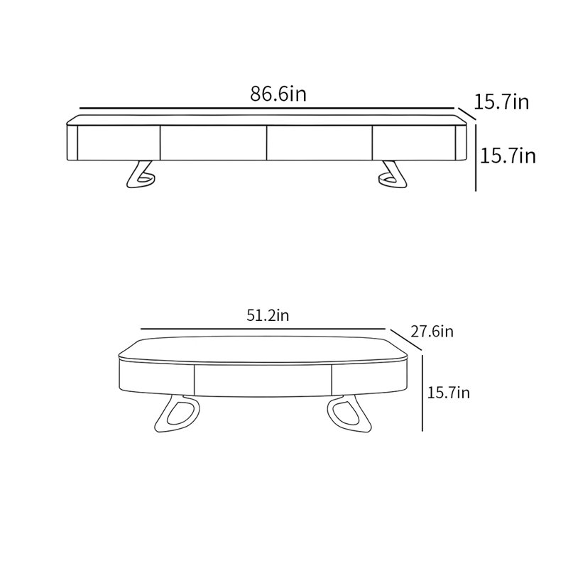 Ensembles de table de salon de style moderne et luxueux