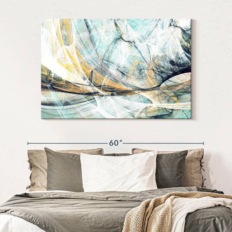 Avery Wispy Dynamic Abstract, 34" H x 51" W