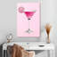 Impression sur toile rose martini-1817565574