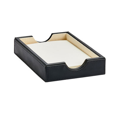 "Get It Done" Letterpress Leather Memo Tray