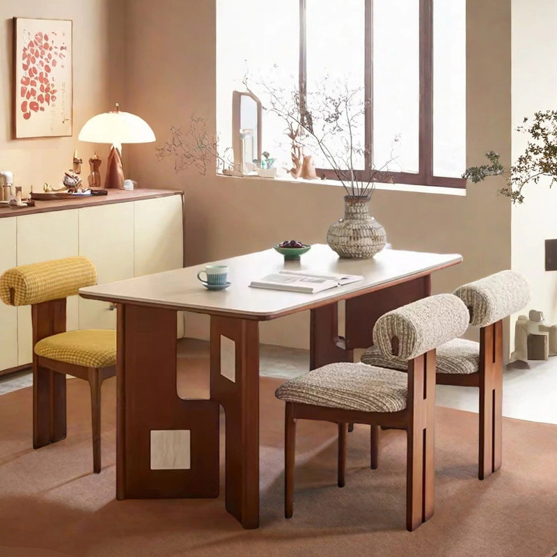 Table de salle à manger French French, H 29,53 po x L 62,99 po x l 31,5 po