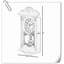 Pendule rétro d'aspect bois-475624314
