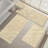5 Piece Soft Absorbent Microfiber Bath Rug Set with Non-Slip Backing-1935903430