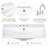 Myhomekeepers 18'' White Ceramic Rectangular Bathroom Sink