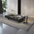 Simple rectangular rock plate coffee table