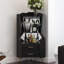 Armoire de coin avec 2 tablettes de rangement ouvertes et 2 tiroirs, armoire à miroir-723838852