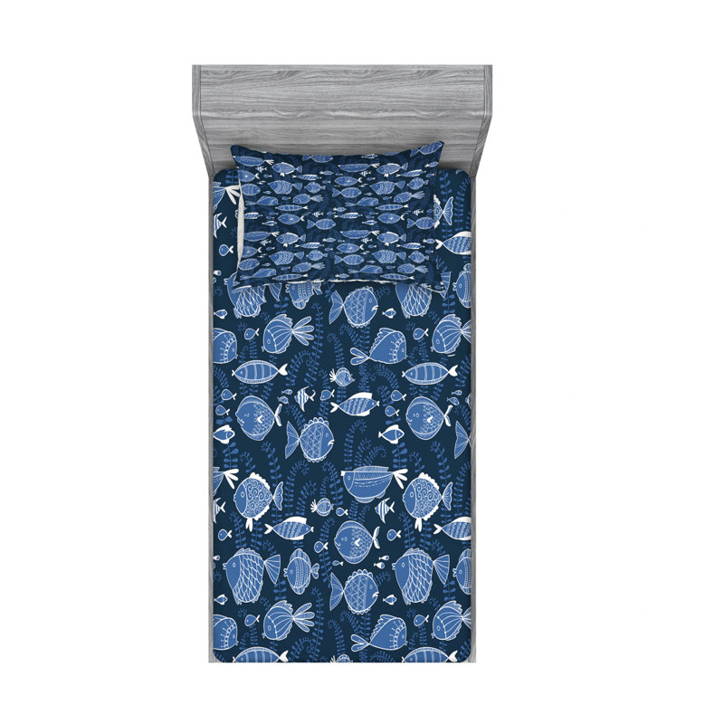 Microfiber Sheet Set, Twin XL Sheet Set with Fitted Sheet