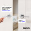 Poignée de porte Valli Design moderne dissimulé pour (lit et salle de bain) - Style minimaliste élégant en chrome-114645686