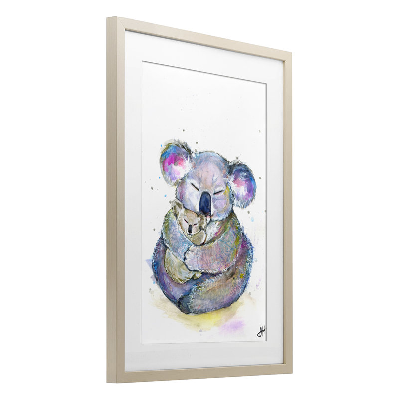 «Cuddly Koalas Wildlife», reproduction encadrée sous verre, conception de Marc Allante, H 20 po x l 14 po
