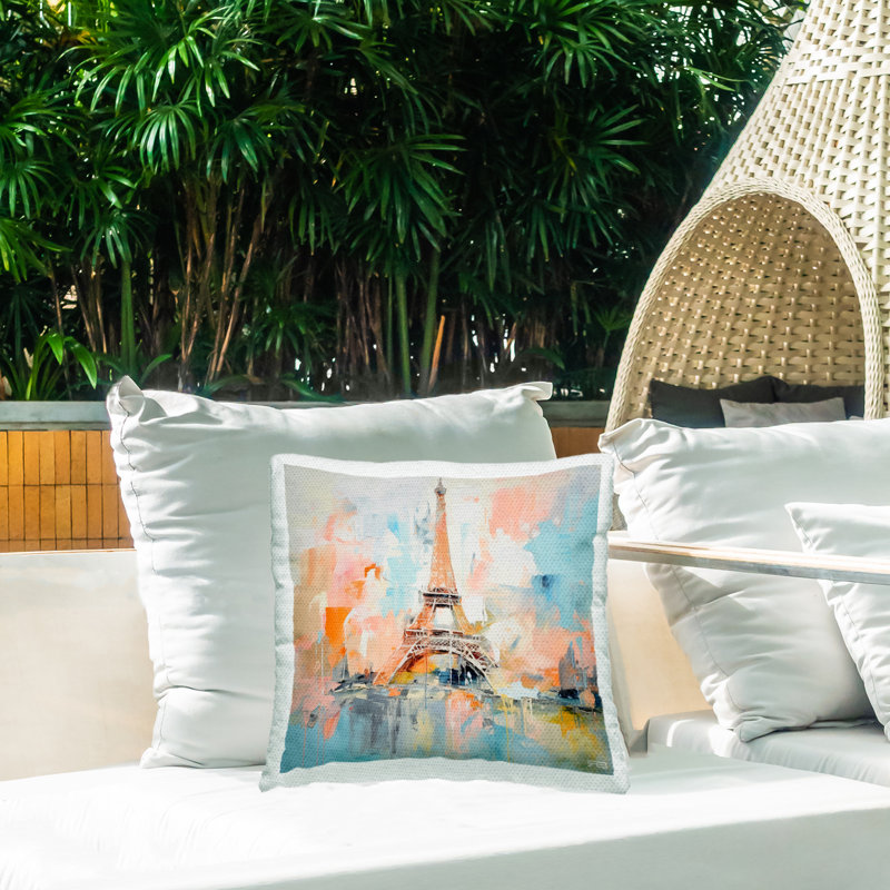 Abstract Outdoor Throw Pillow