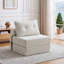 1 Seater Chenille Sofa Bed-1684569930