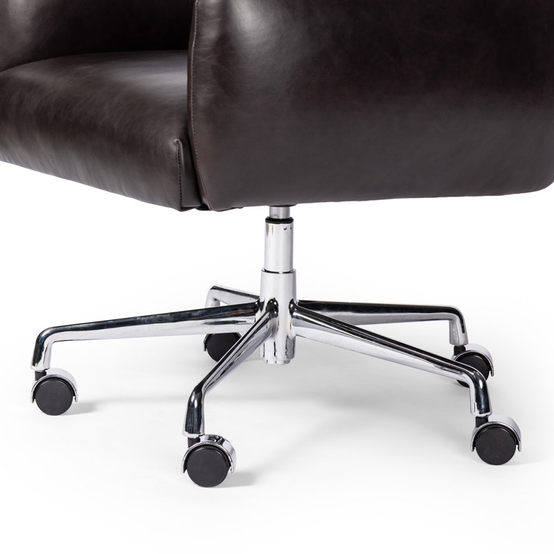 Wayland Leather Swivel Executive Chair, Sonoma Black