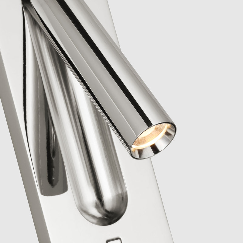 Ponte LED Flush Mounted Sconce, Polished Nickel