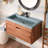 NativeStone Handcrafted Concrete 36" Trough Bathroom Sink-37742375-97563091