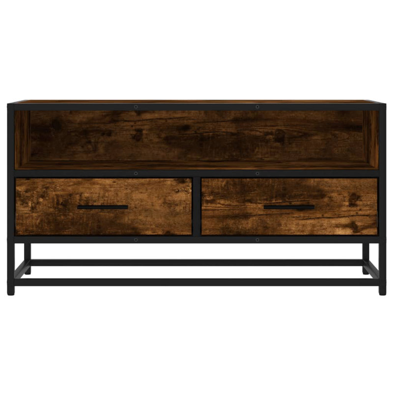 Amnah TV Stand for TVs up to 24", Smoked Oak, 80 cm