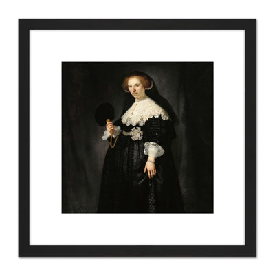 Rembrandt Oopjen Coppit Portrait Woman Life by Rembrandt - Single Picture Frame Painting