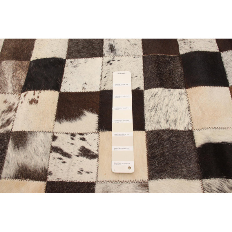 Eilene Cowhide Patchwork Indoor Rug