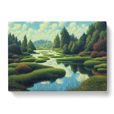 Forest Pond - Wrapped Canvas