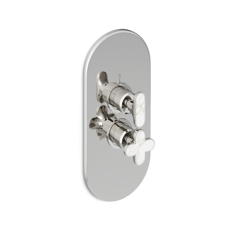 Twenties 3-Way Thermostatic Mixer, Chrome