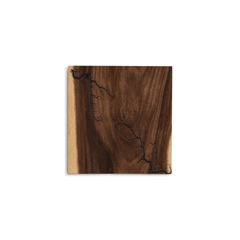 Lightning Wall Tile, Chamcha Wood
