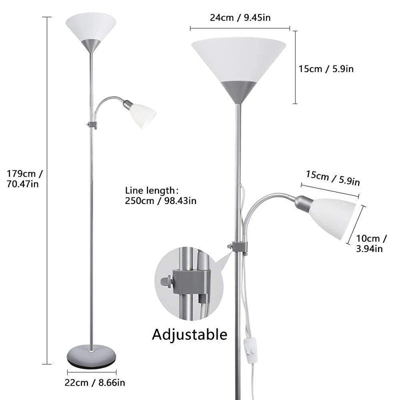 Senobia 70.47'' Swing Arm Floor Lamp