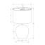 Lighting, 20"H, Table Lamp, Grey Concrete, Ivory / Cream Shade, Contemporary