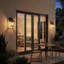 Applique murale d'extérieur 13,5 po 1 lumière noire 13,5 po