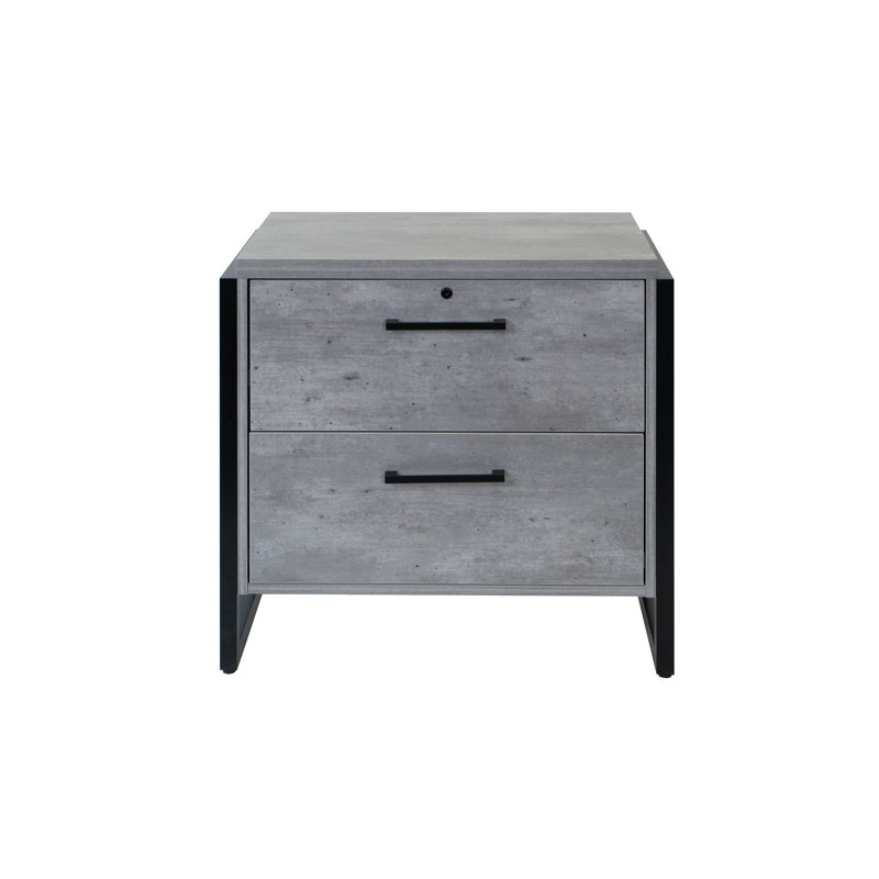 34'' Wide 2 -Drawer File Cabinet, Gray