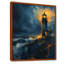 Décoration murale phare noir et bleu clair d'hiver-1079978098-1079978054