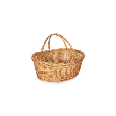 Wicker Swing Handled Shopping Basket