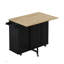 Multi-Functional Kitchen Island Cart With 2 Door Cabinet And Two Drawers,Spice Rack, Towel Holder, And Foldable Table Top, Kitchen Island-2080480565