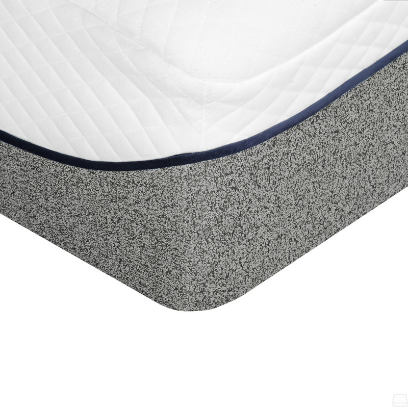 Ultra pelucheux 13 po Matelas moyen en mousse viscoélastique imprégnée de gel pour lit grand format dans une boîte avec housse en jacquard double couche