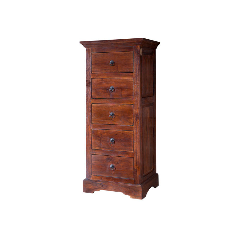 Oxford Solid Wood 50cm W 5 - Drawer Chest of Drawers