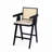 Woven Cane Plastic Backrest Bar Stool-1488854101-1488854100