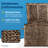 Bella ClickDecor Rustic Farmhouse Wicker Lightweight Indoor/Outdoor Storage Container Ottoman-1861342994