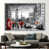 White Floater Framed