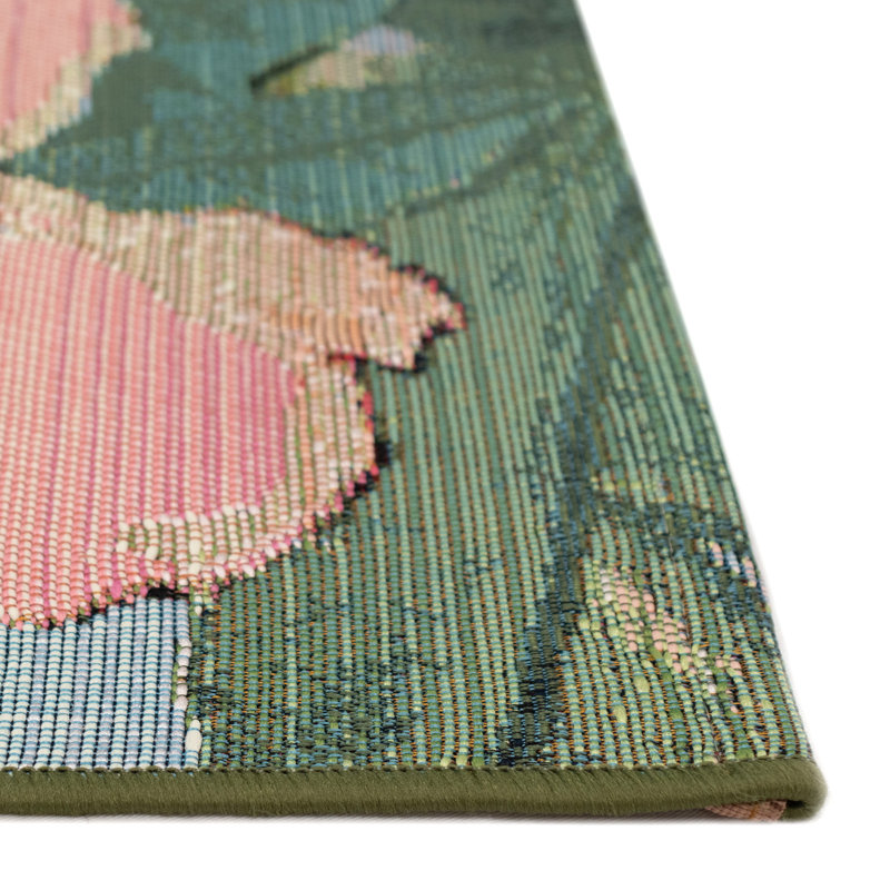 Kenilworth Floral Indoor / Outdoor Rug, Rectangle 6'6" x 9'3"