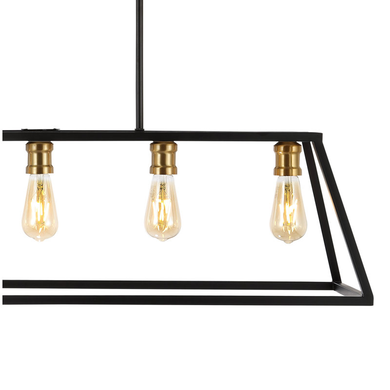 Gearld 5 - Light Kitchen Island Pendant, Black