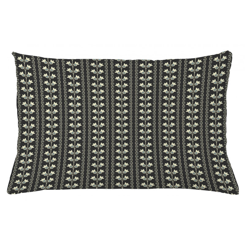 Housse de coussin lombaire intérieur/extérieur floral, 16 po x 26 po