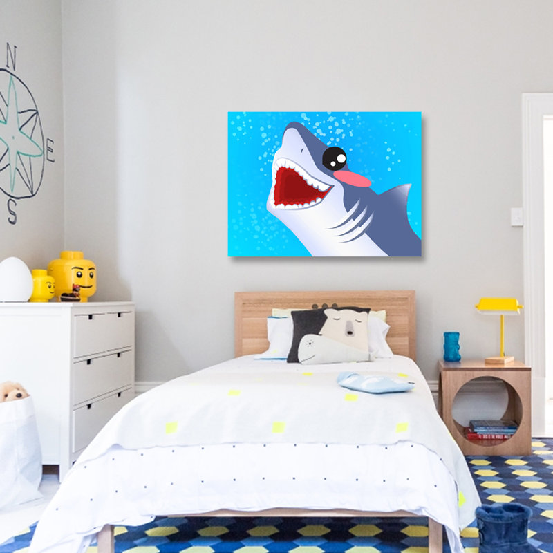 Baby Shark " Baby Shark ", 40" H x 60" W x 1.5" D, Acrylic