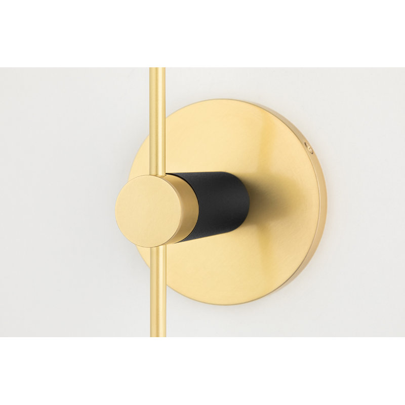 Christopher Armed Sconce, Aged Brass