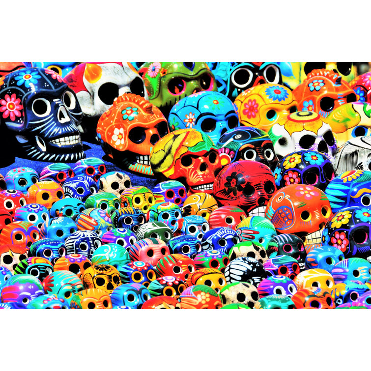 Ebern Designs " Dia De Los Muertos (Day Of The Dead) Ceramic Skulls ...