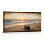 Coucher de soleil sur la plage, reproduction d'art sur toile encadrée de 1 pi 48 po x 24 po-1692809066