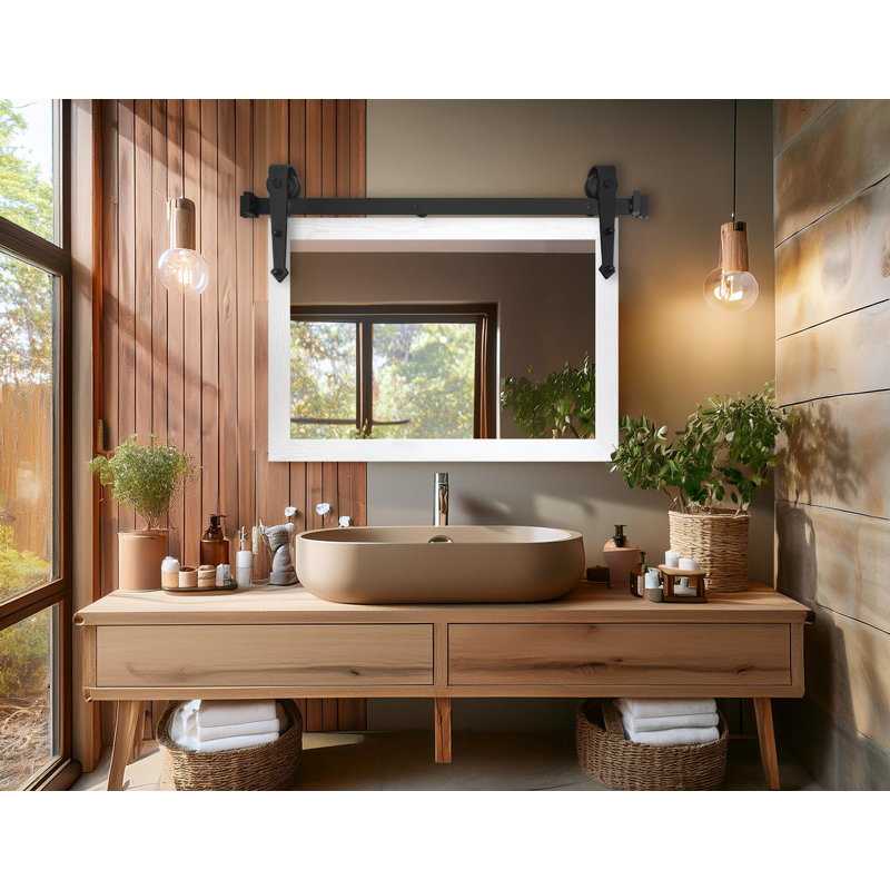 Miroir Gracie Oaks, Blanc, 28 po x 33 po